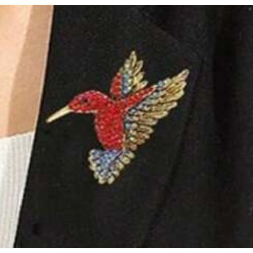 Red Hummingbird Brooch - Picture 5 of 5